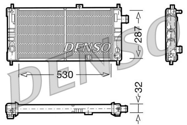 DENSO DRM20064 Engine radiator 1302 189