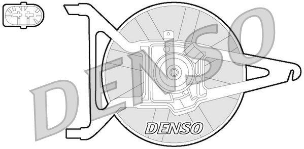DENSO DER21020 Fan, radiator Ø: 285 mm, 12V, 90W