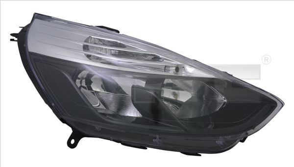 TYC 20-14189-05-2 Headlight Right, H7, H1, for right-hand traffic, with electric motor