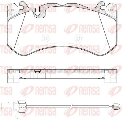Audi A6 Set of brake pads 7700275 REMSA 1300.30 online buy