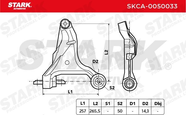 SKCA0050033 Track control arm STARK SKCA-0050033 review and test