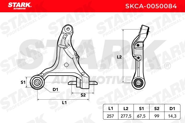 SKCA0050084 Track control arm STARK SKCA-0050084 review and test