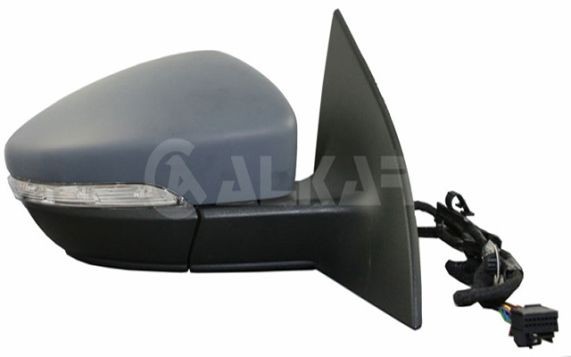 ALKAR 6140133 Wing mirror Right, primed, Electric, Heatable, Convex, for left-hand drive vehicles
