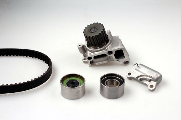 GK K987533E Water pump and timing belt kit with tensioner pulley damper, Number of Teeth: 150, Width: 30 mm