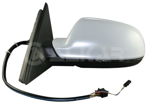 ALKAR 6139784 Wing mirror Left, primed, Electric, Heatable, Aspherical, for left-hand drive vehicles