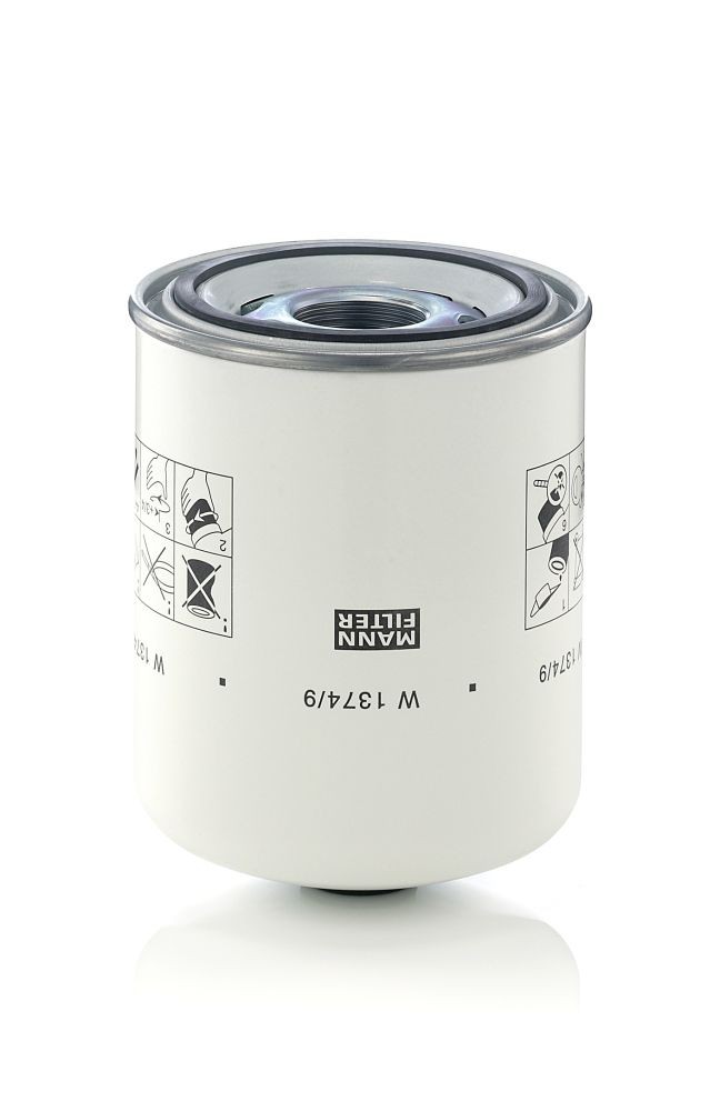 MANN-FILTER 136 mm Filter, Arbeitshydraulik W 1374/9 kaufen
