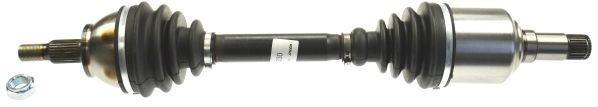 LÖBRO 305553 Drive shaft 607mm, with nut