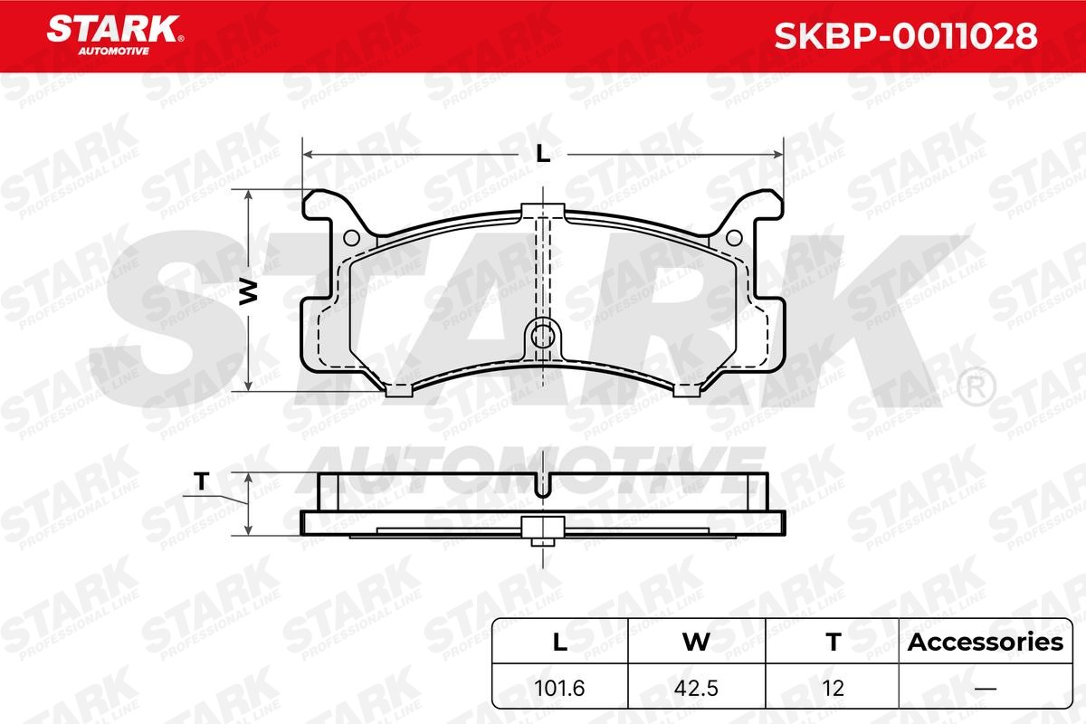 SKBP0011028 Disc brake pads STARK SKBP-0011028 review and test