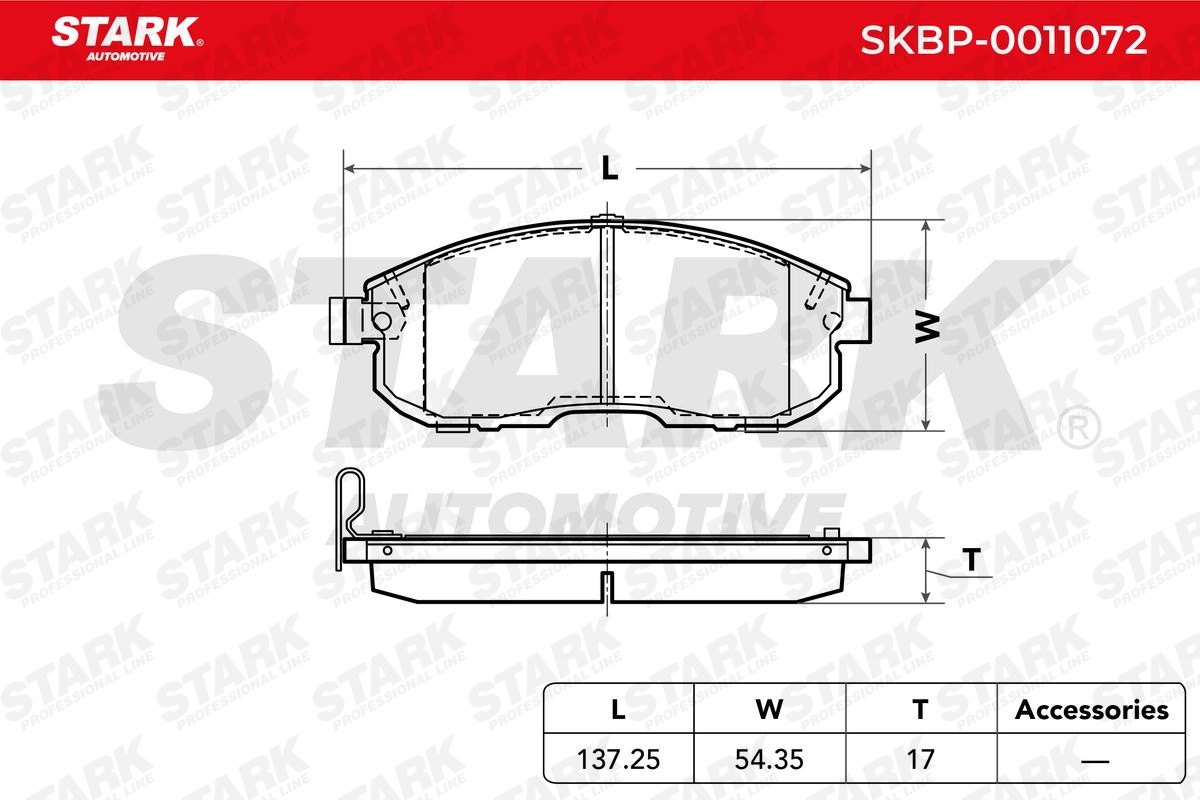 SKBP0011072 Disc brake pads STARK SKBP-0011072 review and test