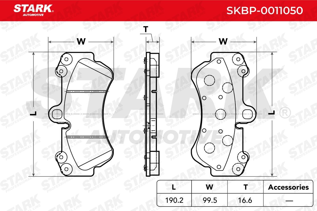 STARK Brake pad kit SKBP-0011050