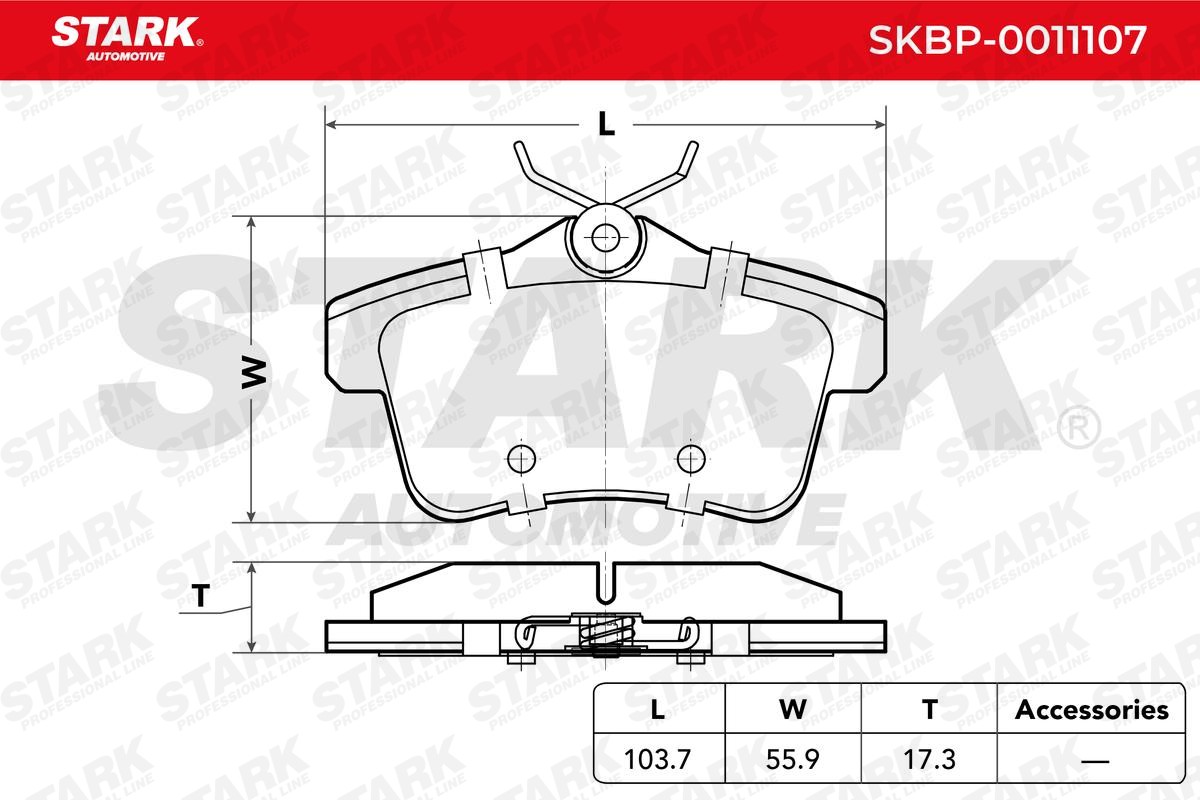 STARK Brake pad kit SKBP-0011107