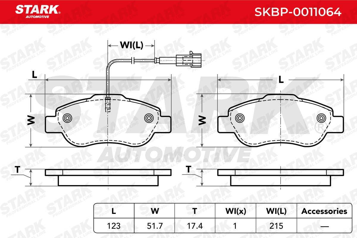 SKBP0011064 Disc brake pads STARK SKBP-0011064 review and test