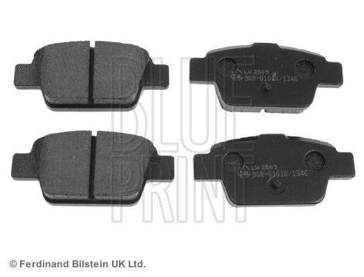 ADL144204 Set of brake pads 23714 BLUE PRINT Rear Axle, excl. wear warning contact