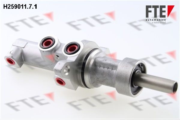 FTE H259011.7.1 Brake master cylinder Number of connectors: 2, Bore Ø: 9 mm, Piston Ø: 25,4 mm, Aluminium, M12x1