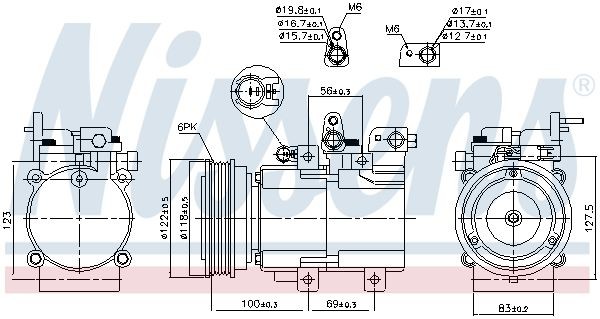 OEM-quality NISSENS 890130 Air conditioner compressor