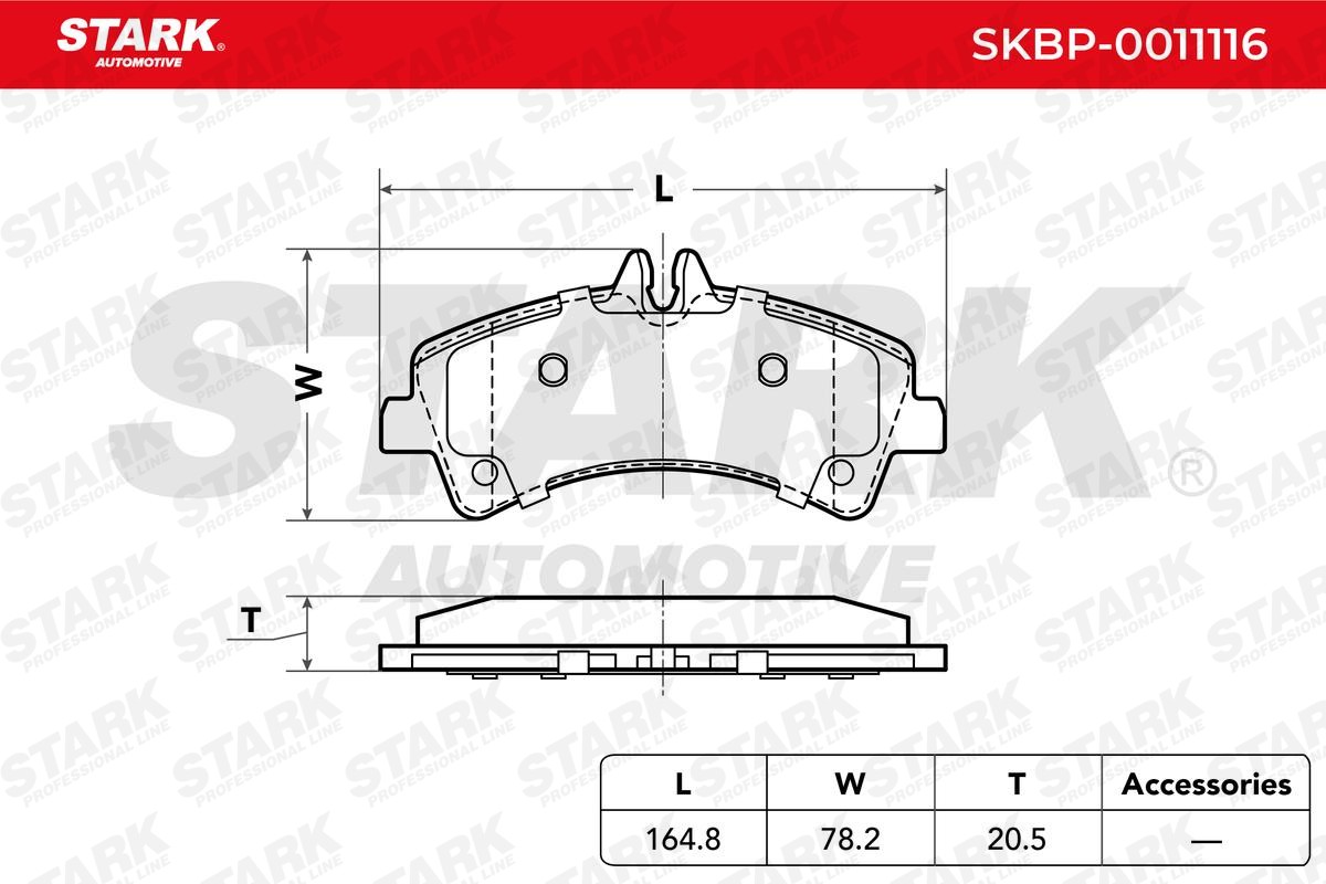STARK Brake pad kit SKBP-0011116