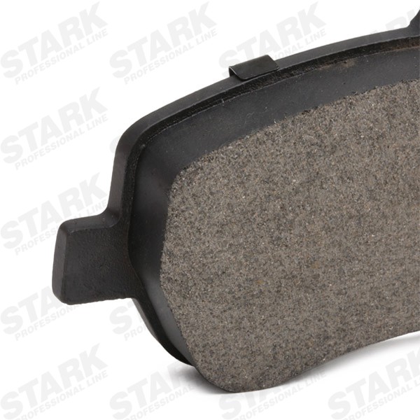 SKBP-0011128 Set of brake pads SKBP-0011128 STARK Front Axle, Low-Metallic, excl. wear warning contact, with anti-squeak plate