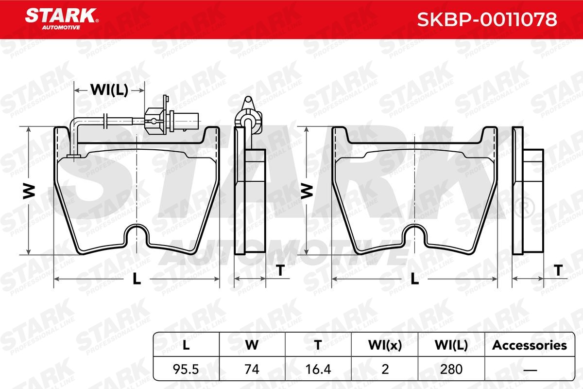 SKBP0011078 Bremsbeläge STARK SKBP-0011078 - Große Auswahl - stark reduziert