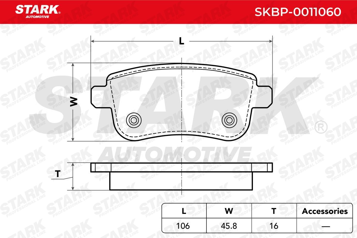 SKBP0011060 Bremsbeläge STARK SKBP-0011060 - Große Auswahl - stark reduziert