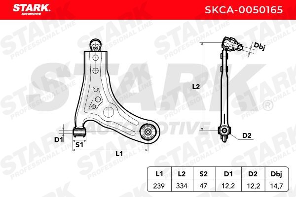SKCA0050165 Track control arm STARK SKCA-0050165 review and test