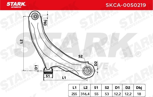SKCA0050219 Track control arm STARK SKCA-0050219 review and test