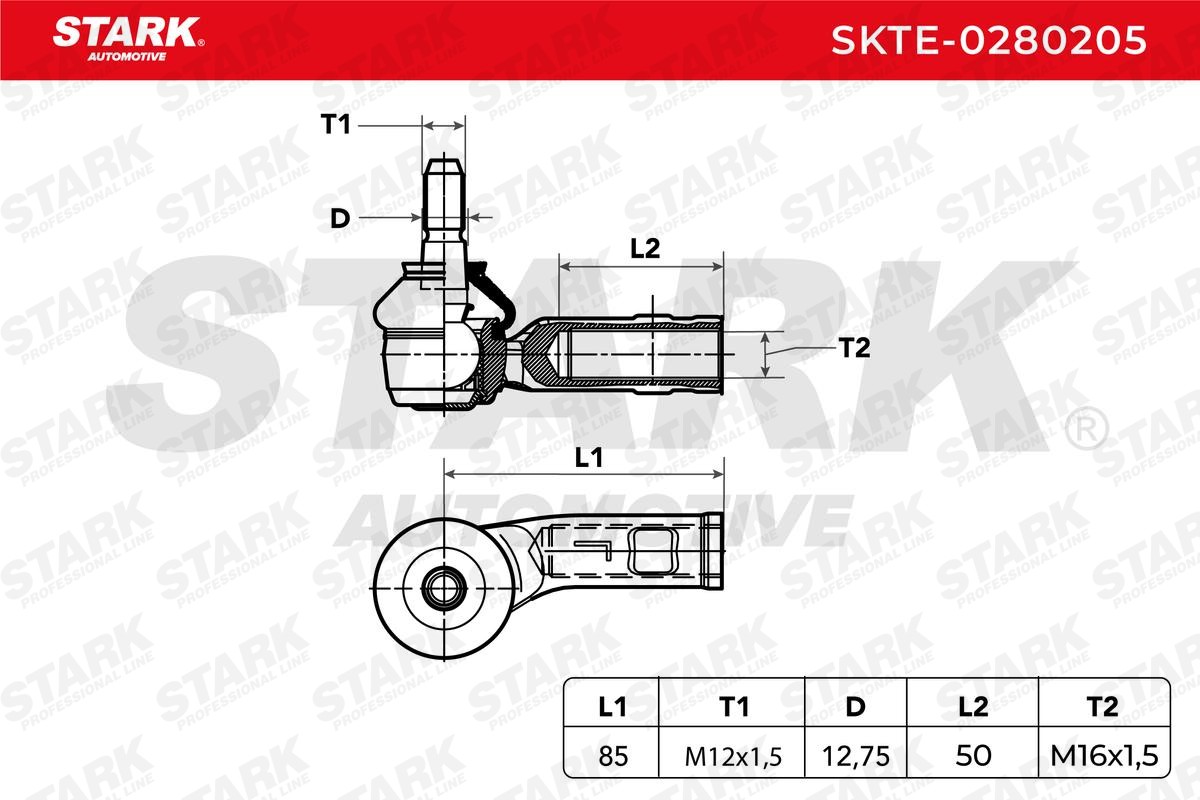 OEM-quality STARK SKTE-0280205 Track rod end