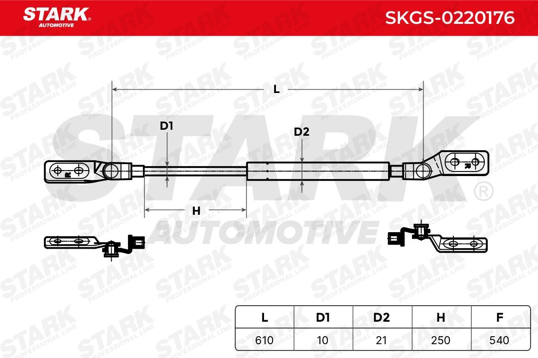 STARK Gas struts SKGS-0220176 for Mazda 626 GF