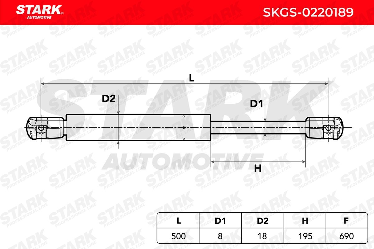 STARK Gas struts SKGS-0220189 for Audi A6 C5 Avant