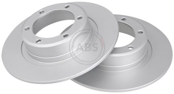 A.B.S. 15411 Brake disc 244x7mm, 6, solid, Coated