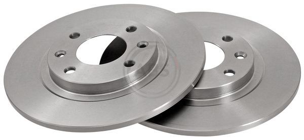 A.B.S. 15414 Brake disc 266x10mm, 4, solid