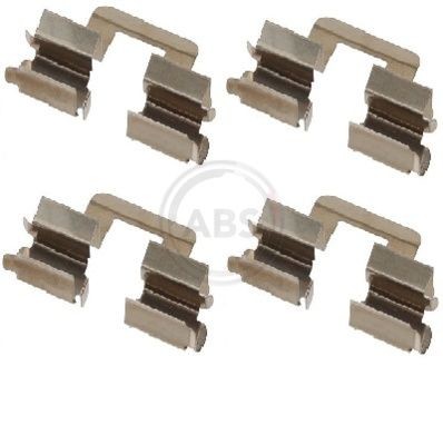 Audi A3 Front brake pad fitting kit 7709820 A.B.S. 1606Q online buy