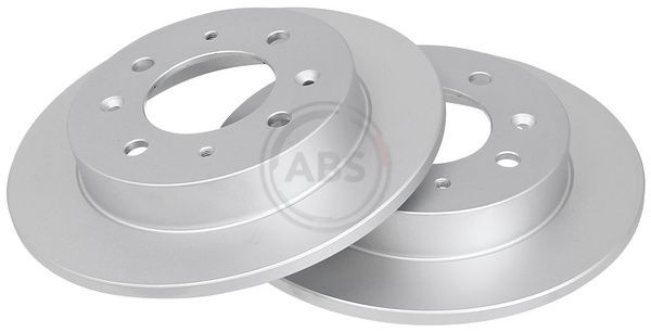 A.B.S. COATED 257x10mm, 4, solid, Coated Ø: 257mm, Rim: 4-Hole, Brake Disc Thickness: 10mm Brake rotor 17655 buy