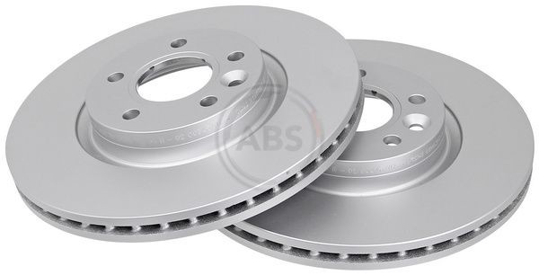 No of Holes 5 febi bilstein 24566 Brake Disc Set internally ventilated front 2 Brake Disc 