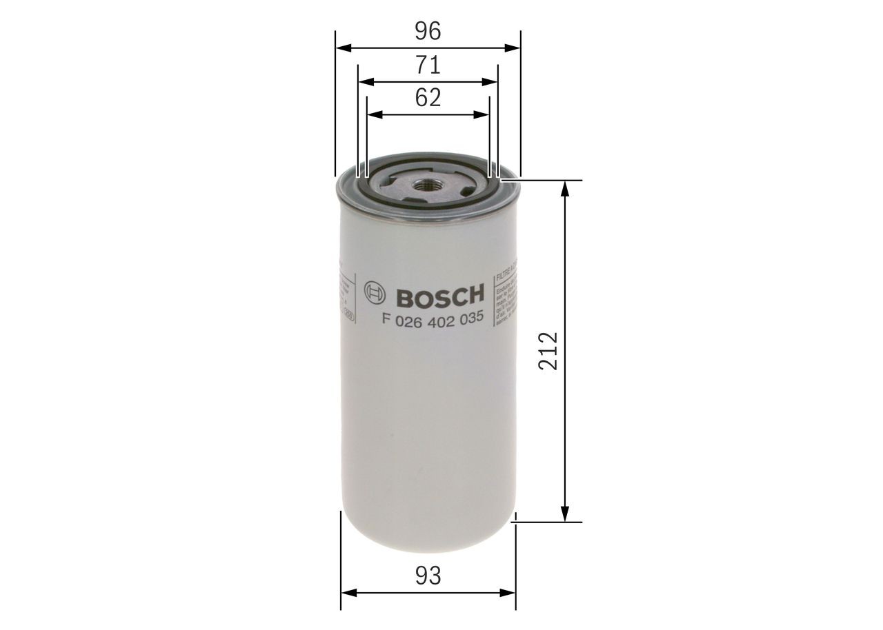 OEM-quality BOSCH F 026 402 035 Fuel filters