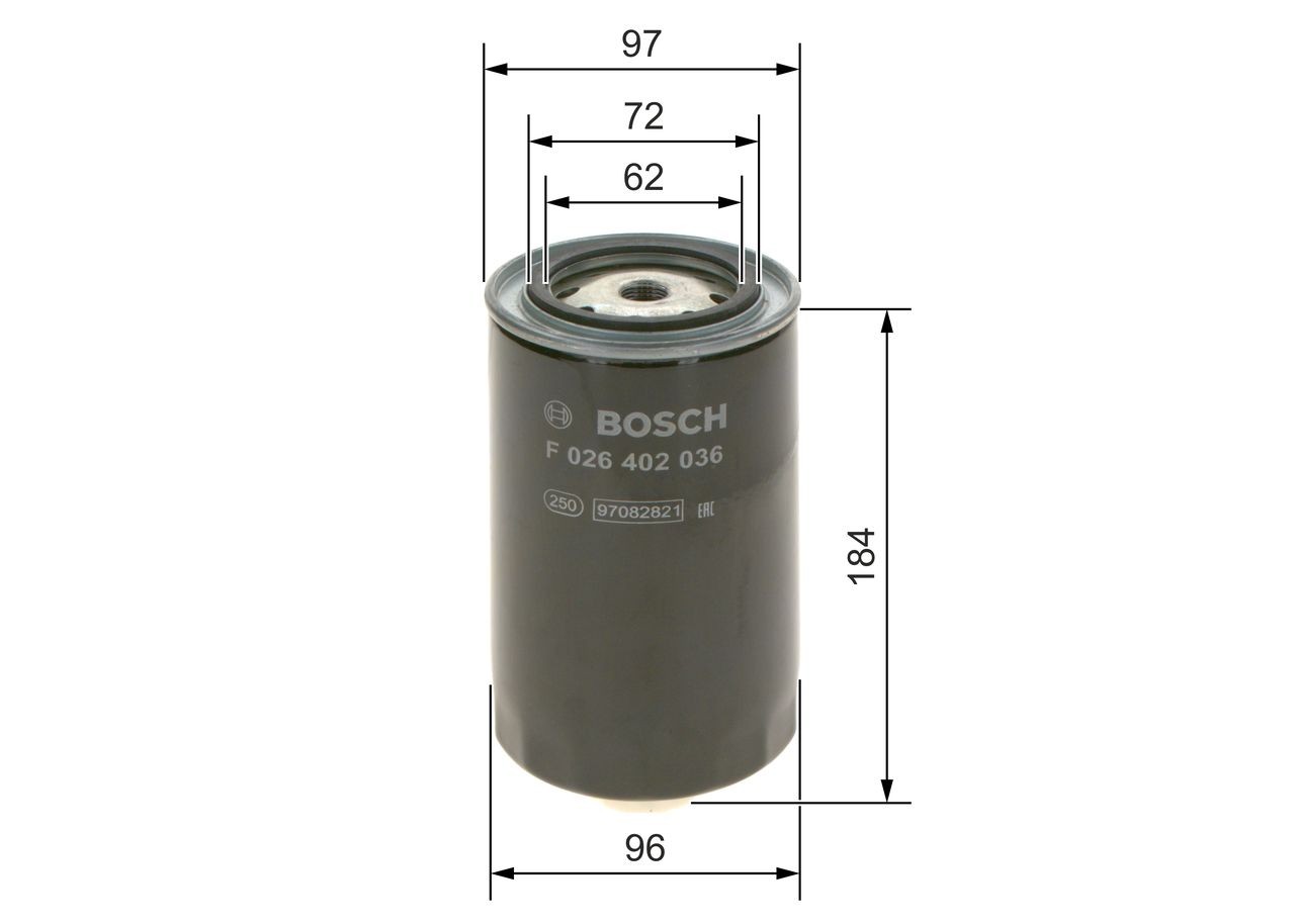 OEM-quality BOSCH F 026 402 036 Fuel filters