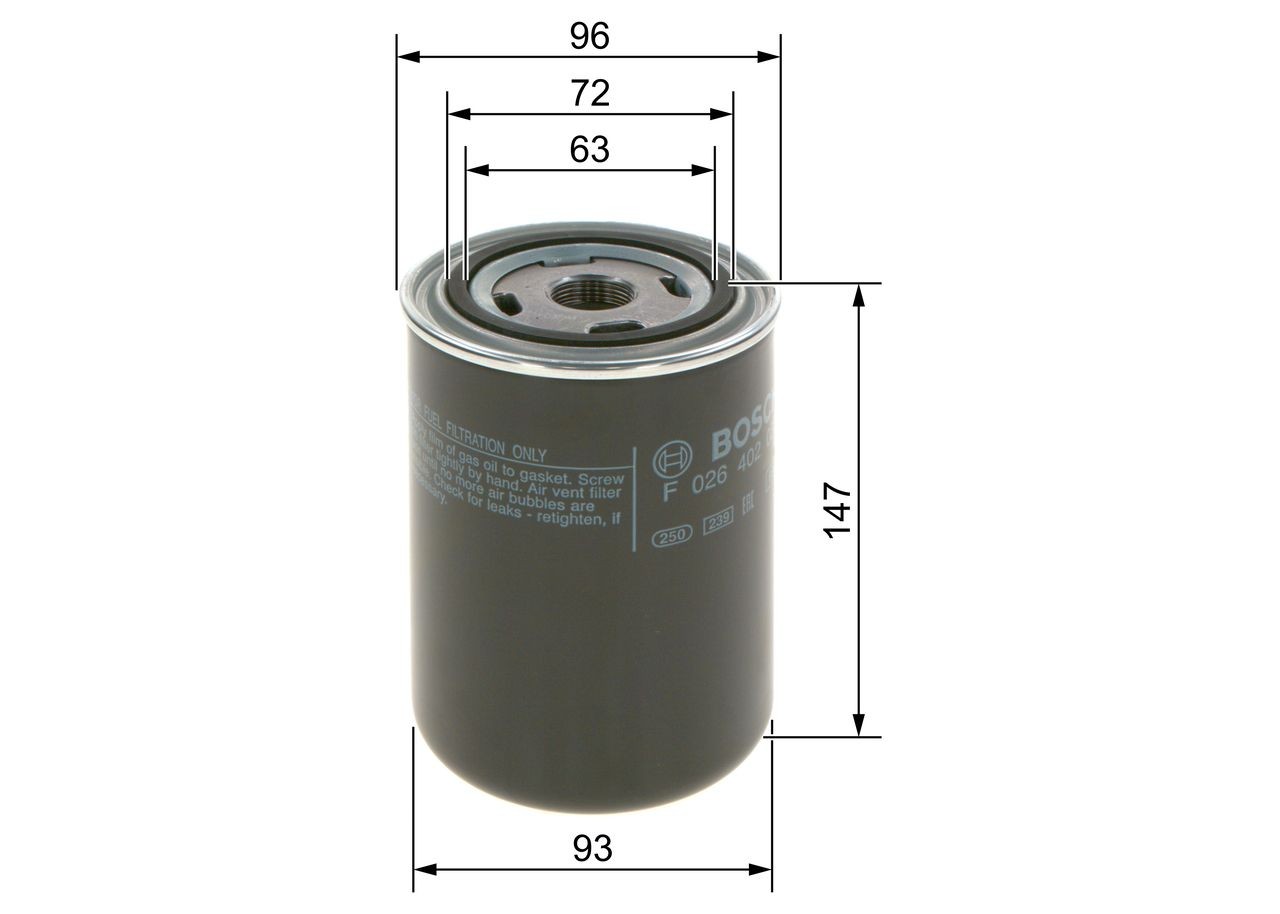 OEM-quality BOSCH F 026 402 037 Fuel filters