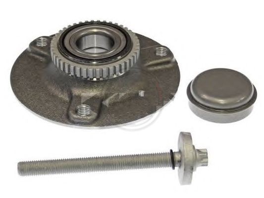 A.B.S. 200961 Wheel bearing kit with integrated wheel bearing, with ABS sensor ring, 134 mm