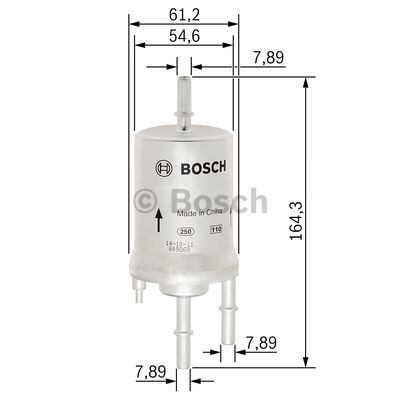 BOSCH F026403008 Fuel filters In-Line Filter
