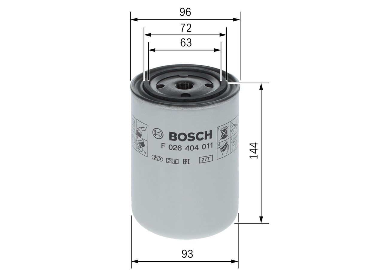 OEM-quality BOSCH F 026 404 011 Coolant Filter