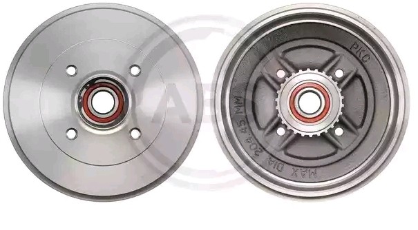 A.B.S. 2656-SC Brake Drum with ABS sensor ring, with bearing(s), 234mm