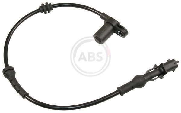 30070 A.B.S. Wheel speed sensor OPEL Passive sensor, 425mm, 505mm, 28mm, black