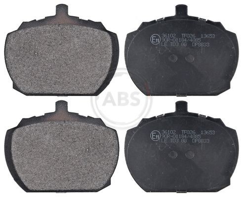 A.B.S. 36102 Brake pad set without integrated wear sensor