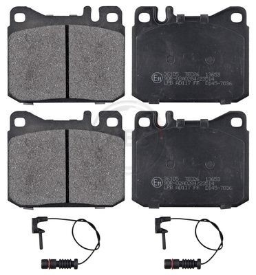 36105 Set of brake pads 36105 A.B.S. prepared for wear indicator