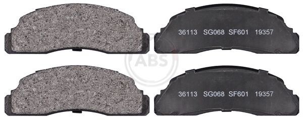 A.B.S. 36113 Brake pad set without integrated wear sensor