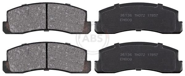 A.B.S. 36136 Brake pad set without integrated wear sensor