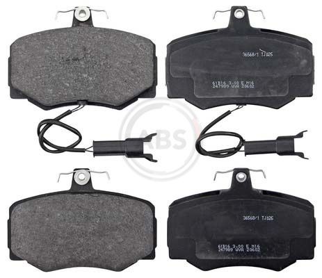 20232 A.B.S. with integrated wear sensor Height 1: 80,2mm, Width 1: 114,9mm, Thickness 1: 17,7mm Brake pads 36568/1 buy