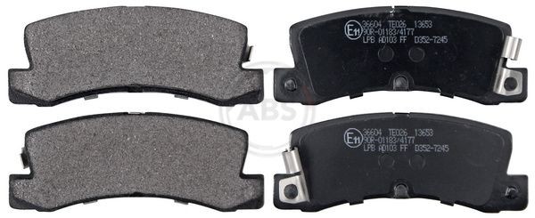 36604 Set of brake pads 36604 A.B.S. with acoustic wear warning