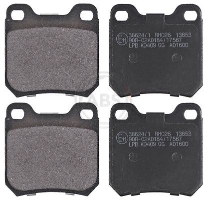 366241 Disc brake pads A.B.S. 36624/1 review and test