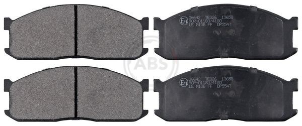 A.B.S. 36642 Brake pad set without integrated wear sensor