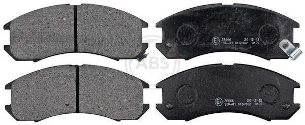 A.B.S. 36666 Brake pad set with acoustic wear warning